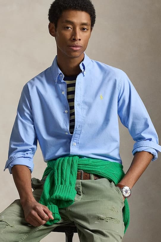 Хлопковая рубашка Polo Ralph Lauren - фото 2