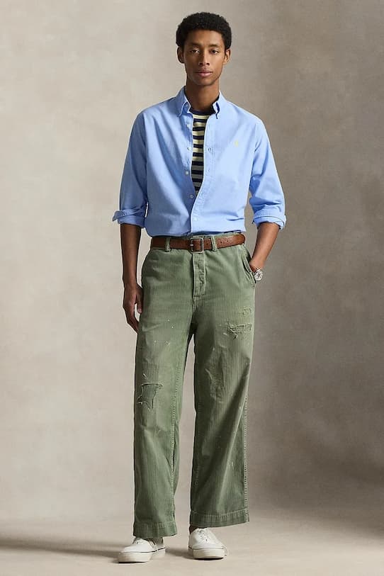 Хлопковая рубашка Polo Ralph Lauren - фото 4