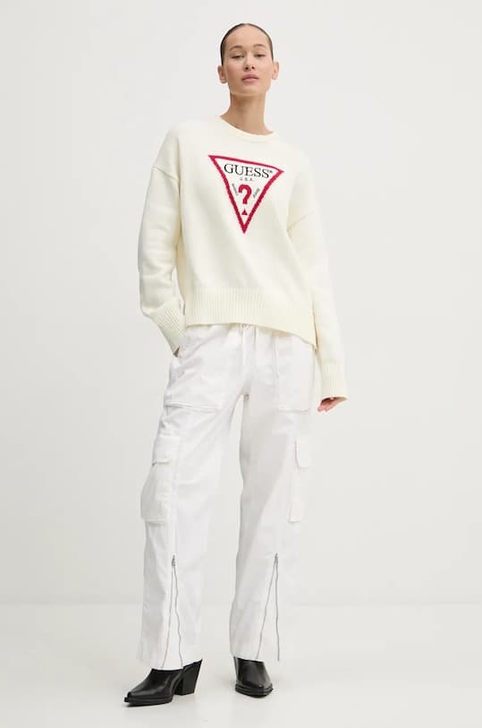 Хлопковый свитер Guess Jeans - фото 3