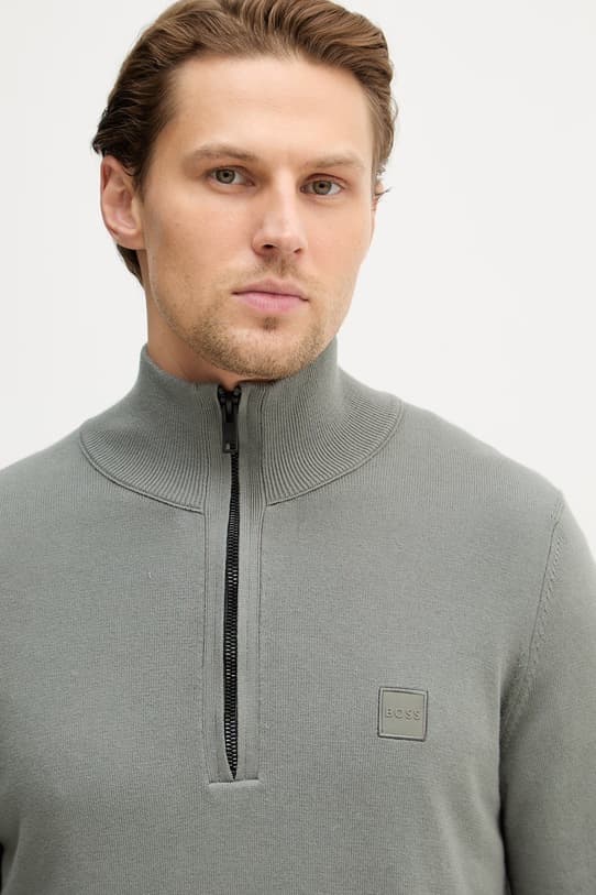 BOSS Оранжевый свитер из смесовой шерсти Kanobix_S - фото 5