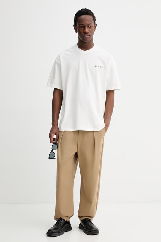 Хлопковая футболка AllSaints UNDERGROUND - фото 3