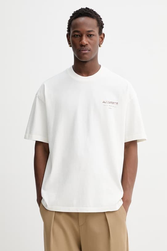 Хлопковая футболка AllSaints UNDERGROUND - фото 4