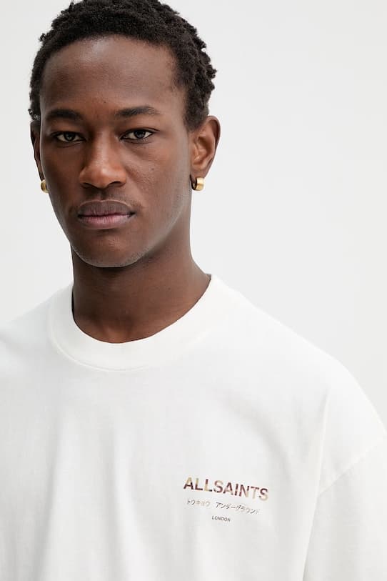 Хлопковая футболка AllSaints UNDERGROUND - фото 5