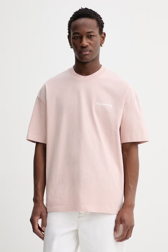 Хлопковая футболка AllSaints UNDERGROUND - фото 4