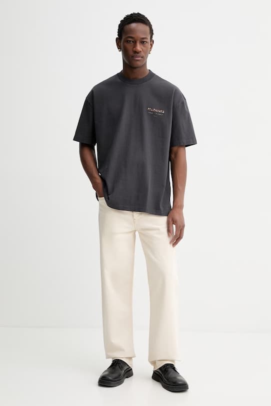 Хлопковая футболка AllSaints UNDERGROUND - фото 3