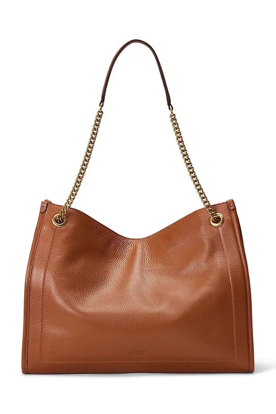 Кожаная сумка Lauren Ralph Lauren - фото 4