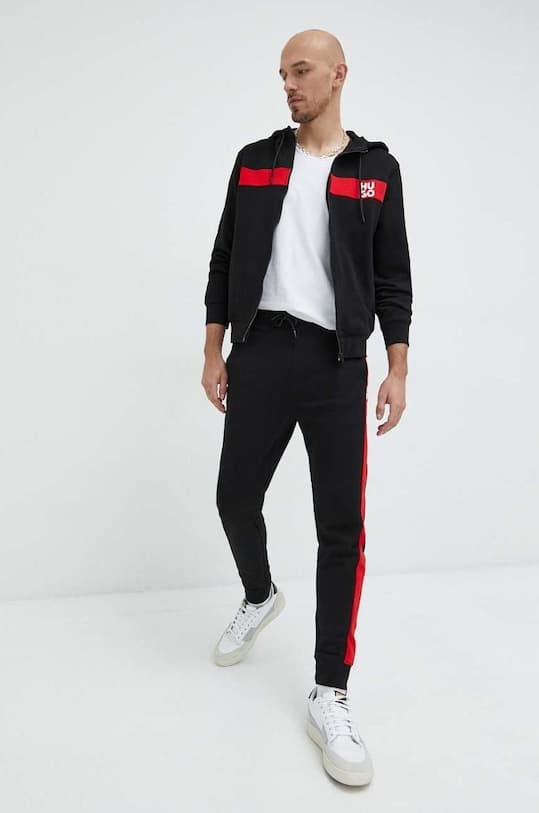 Хлопковый спортивный костюм HUGO TracksuDapieDoaky_IN - фото 2