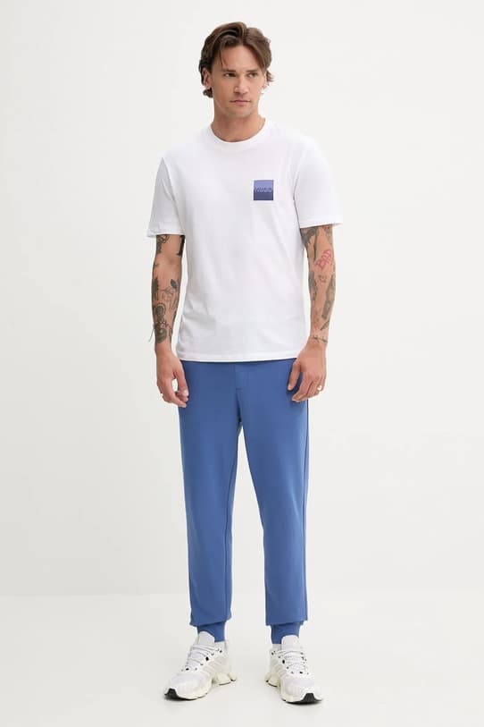 Хлопковые спортивные штаны HUGO Dayote232 - фото 3