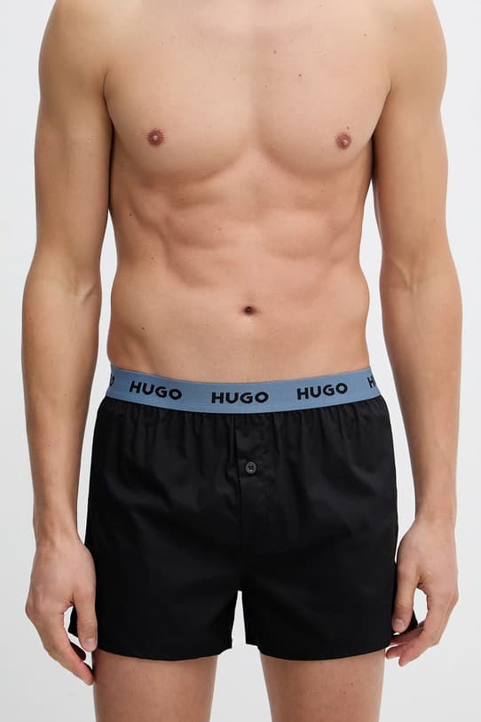 Комплект хлопковых боксеров HUGO, 3 шт. - фото 4