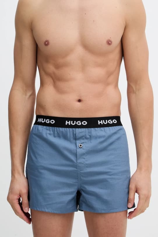 Комплект хлопковых боксеров HUGO, 3 шт. - фото 5