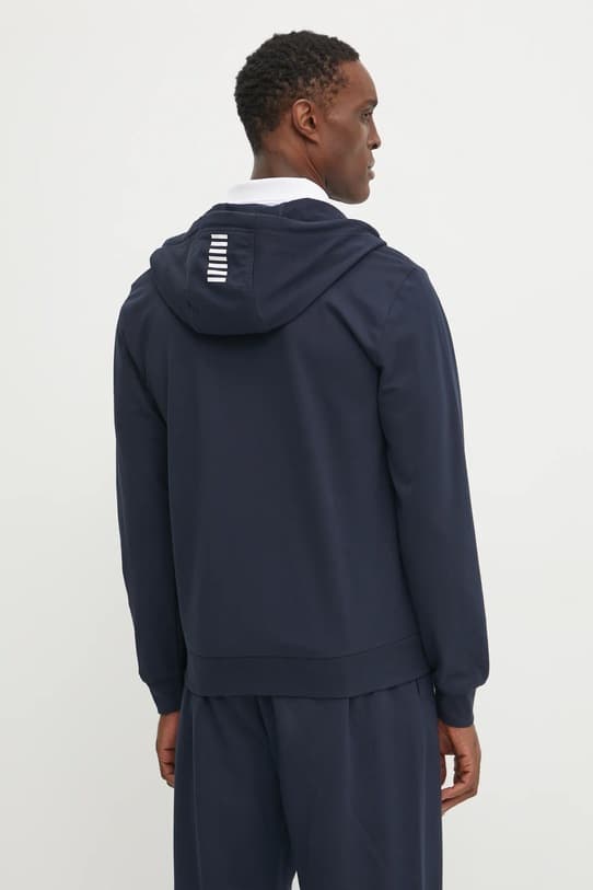 Хлопковая толстовка EA7 Emporio Armani - фото 4
