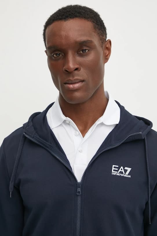 Хлопковая толстовка EA7 Emporio Armani - фото 5