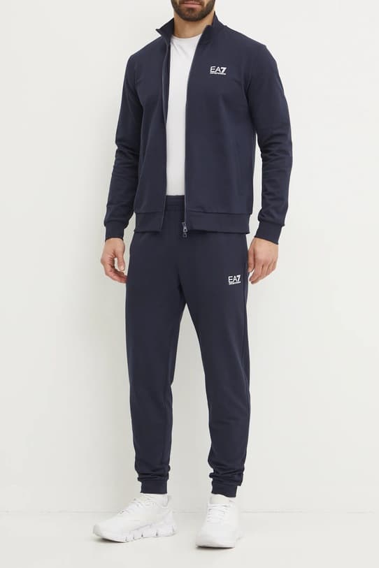 Хлопковый спортивный костюм EA7 Emporio Armani - фото 5
