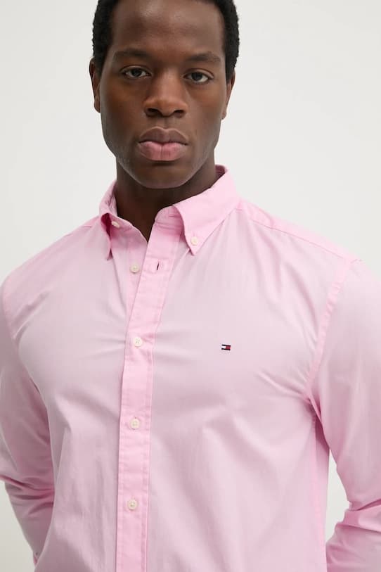 Хлопковая рубашка Tommy Hilfiger - фото 6