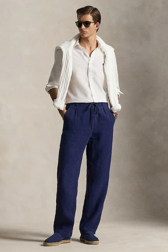 Льняная рубашка Polo Ralph Lauren Спортивная рубашка с длинными рукавами - фото 4