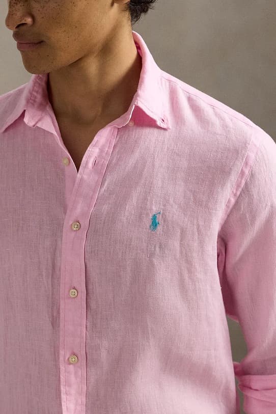 Льняная рубашка Polo Ralph Lauren Спортивная рубашка с длинными рукавами - фото 5