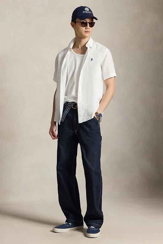 Льняная рубашка Polo Ralph Lauren Спортивная рубашка - фото 4