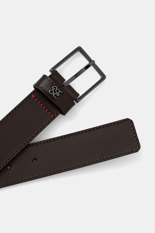 кожаный ремень HUGO - фото 3