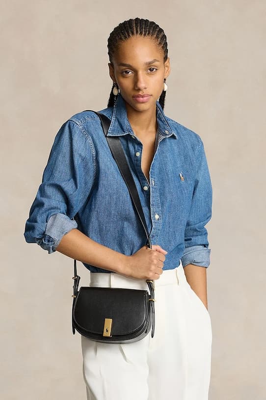 Кожаная сумка Polo Ralph Lauren - фото 7