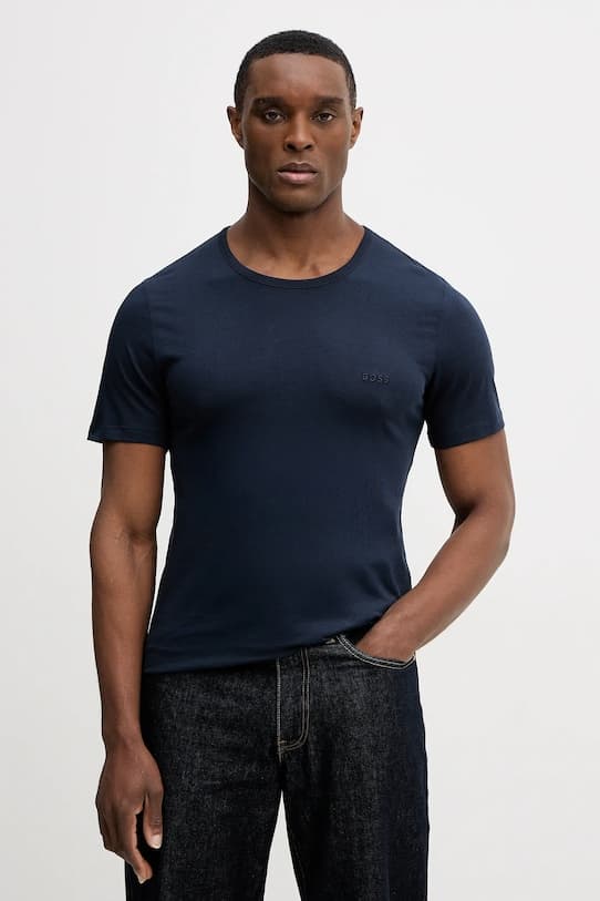 Хлопковая футболка BOSS TShirtRN 3P Classic, 3 шт. - фото 2