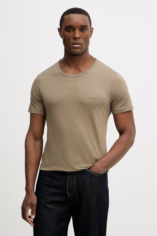 Хлопковая футболка BOSS TShirtRN 3P Classic, 3 шт. - фото 4