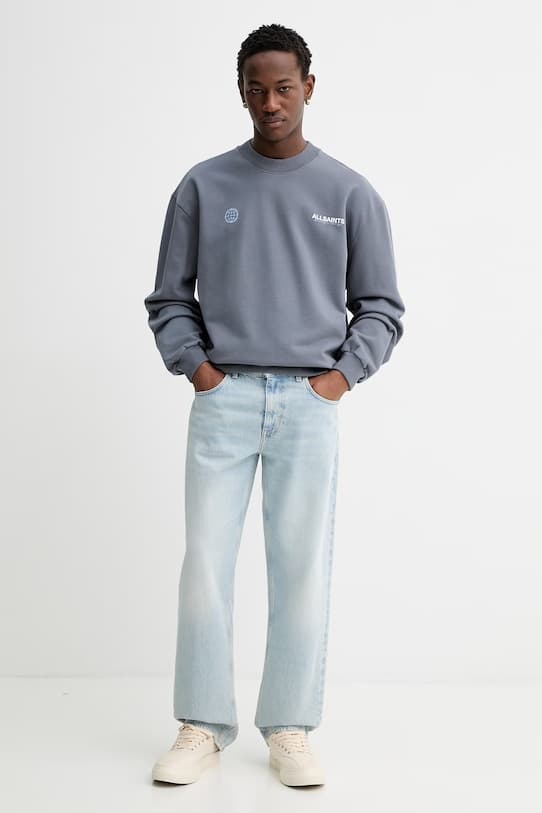 Хлопковая толстовка AllSaints EMBLEM - фото 3