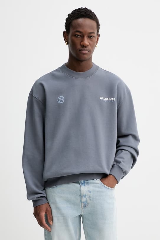 Хлопковая толстовка AllSaints EMBLEM - фото 4