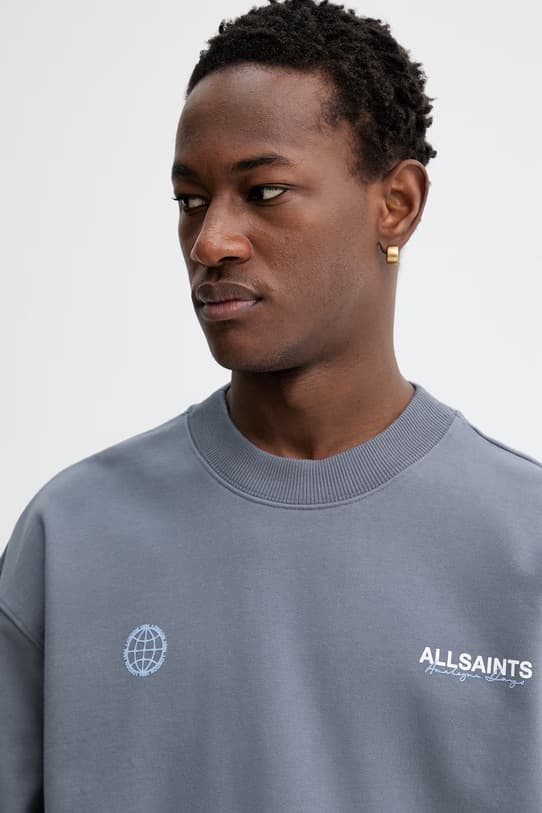 Хлопковая толстовка AllSaints EMBLEM - фото 5