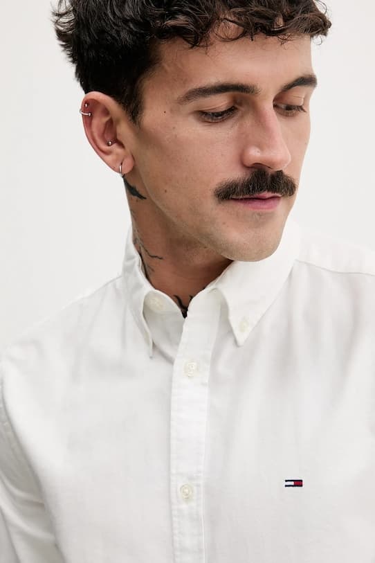 Хлопковая рубашка Tommy Jeans - фото 5