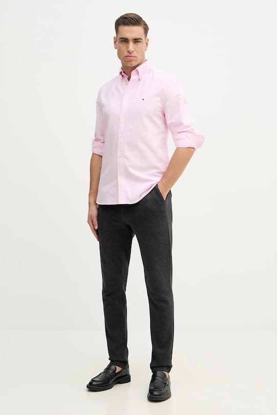 Хлопковая рубашка Tommy Hilfiger - фото 3