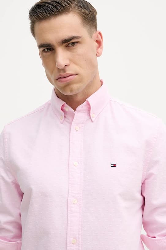 Хлопковая рубашка Tommy Hilfiger - фото 5