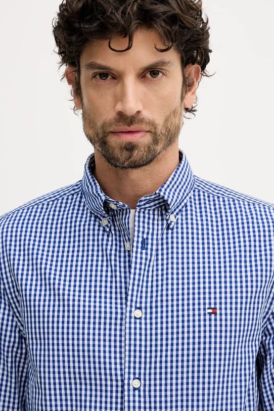 Хлопковая рубашка Tommy Hilfiger - фото 5