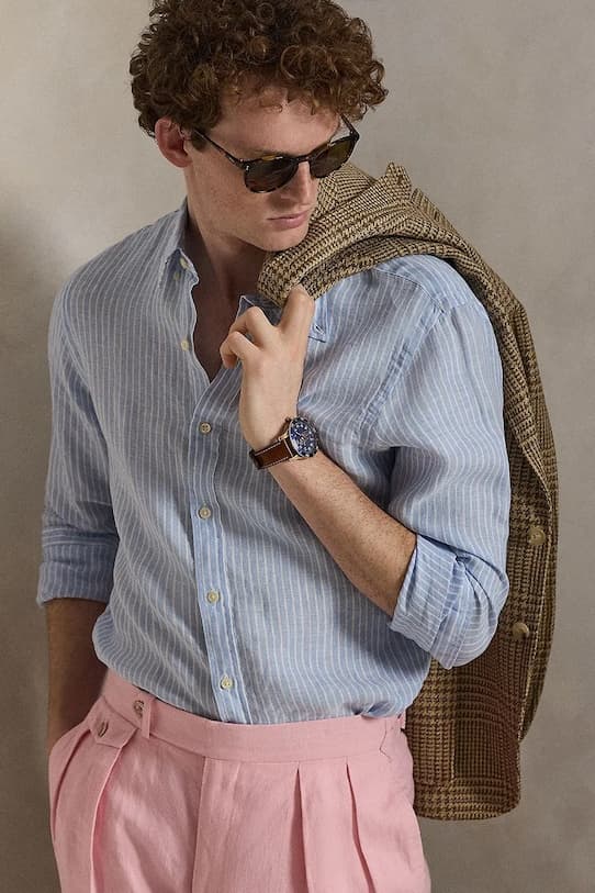 Льняная рубашка Polo Ralph Lauren - фото 6