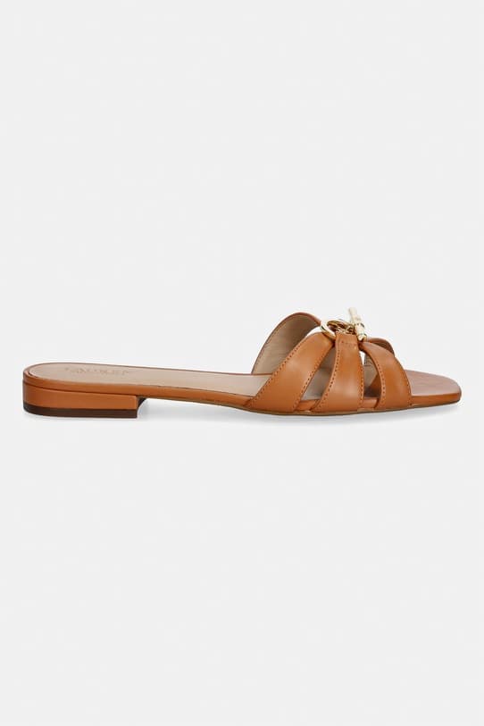Lauren Ralph Lauren Blike Slide кожаные тапочки - фото 3