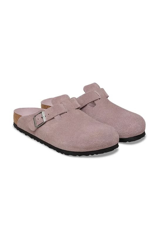 Замшевые тапочки Birkenstock Boston - фото 4