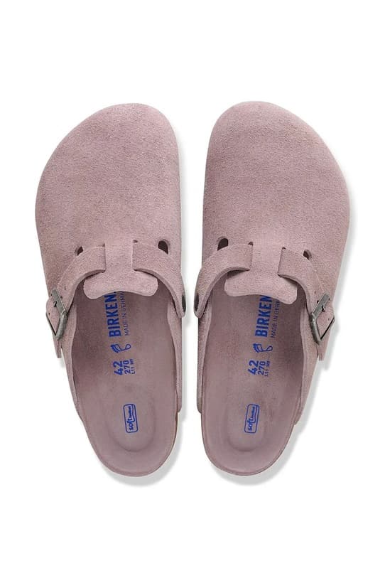 Замшевые тапочки Birkenstock Boston - фото 5