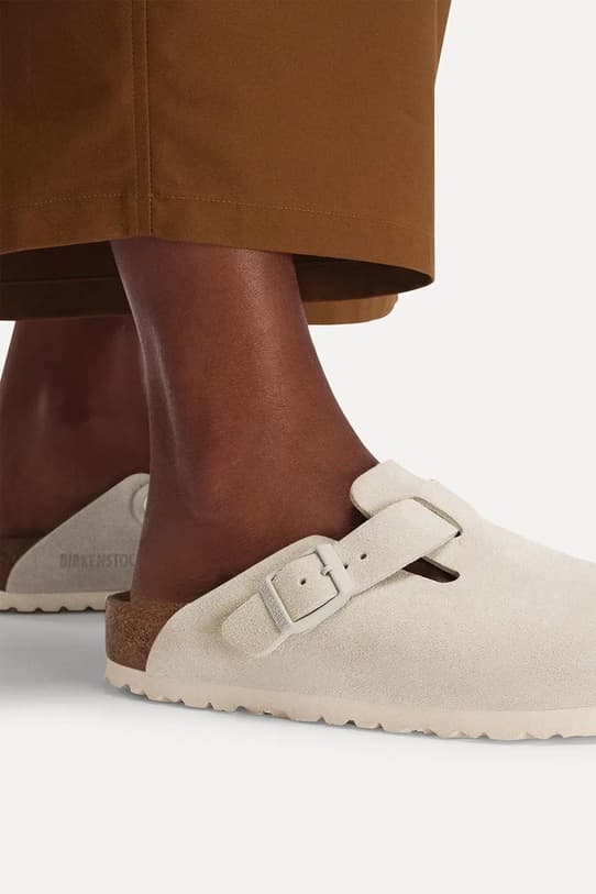 Замшевые тапочки Birkenstock Boston - фото 8