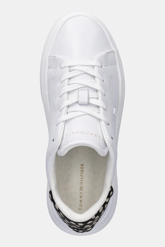 Кожаные кроссовки Tommy Hilfiger КРОССОВКИ НА ПЛАТФОРМЕ С ПРИНТОМ ANIMAL - фото 5