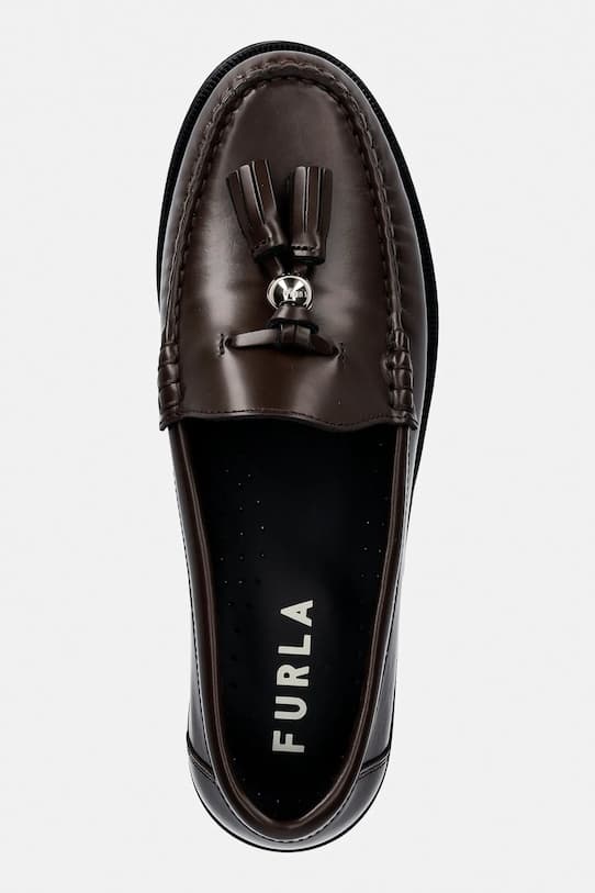 Кожаные мокасины Furla College Loafer - фото 5