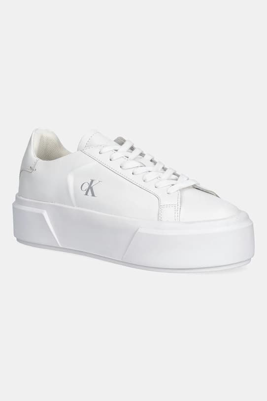 Кожаные кроссовки Calvin Klein FLATFORM LACE UP LTH MG - фото 2