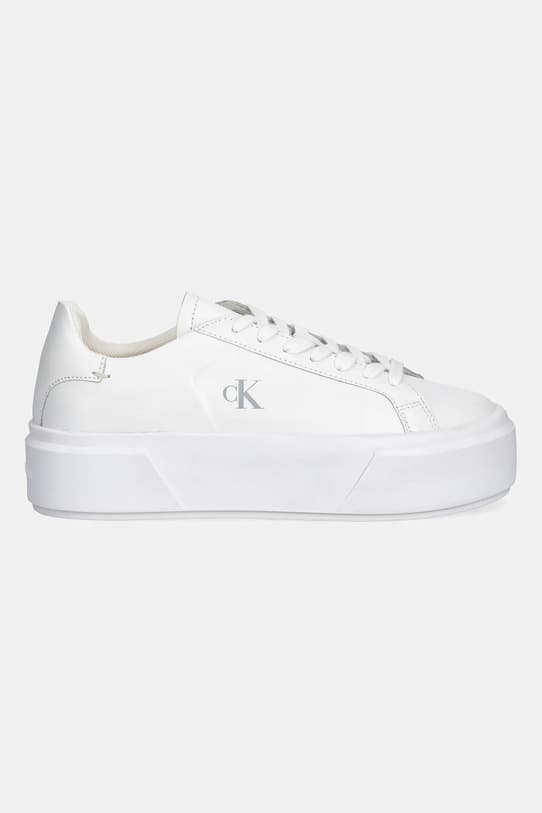 Кожаные кроссовки Calvin Klein FLATFORM LACE UP LTH MG - фото 3