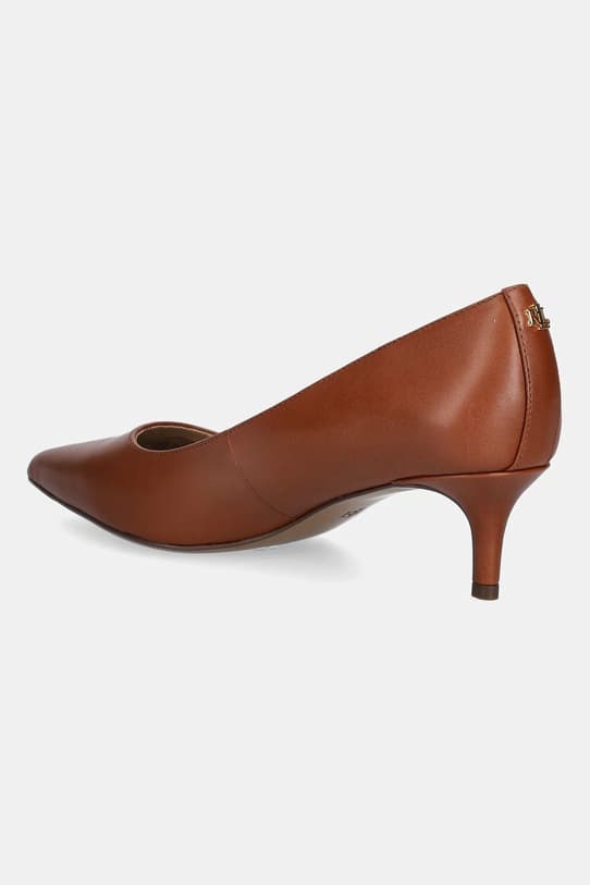 Lauren Ralph Lauren Adrienne кожаные туфли на высоком каблуке - фото 4