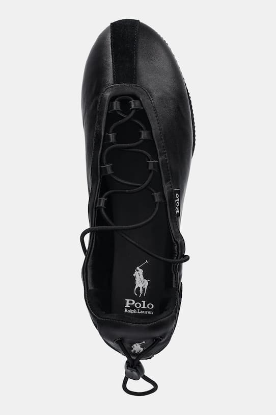 Кожаные балетки Polo Ralph Lauren Ballerina Lace Up - фото 5