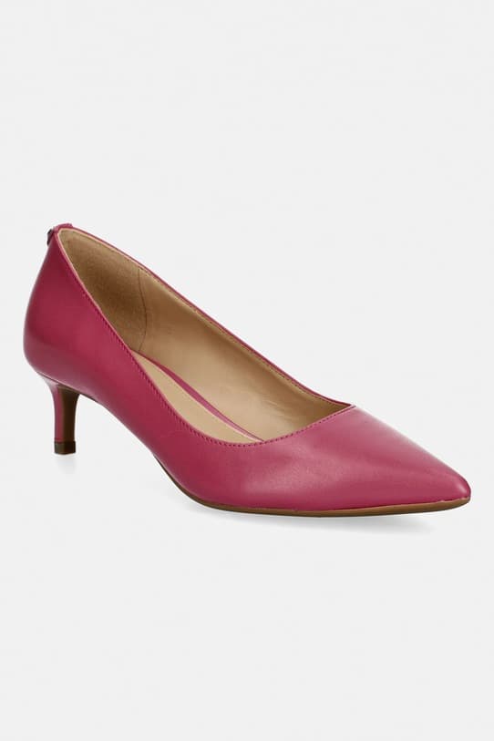 MICHAEL Michael Kors Alina Flex Kitten Туфли-лодочки из кожи на каблуке - фото 2