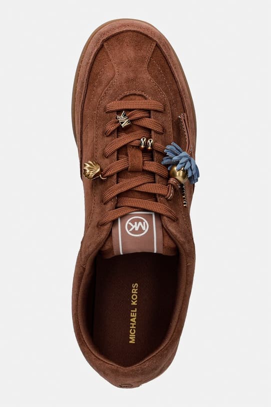 Замшевые кроссовки MICHAEL Michael Kors Nolan Lace Up - фото 5