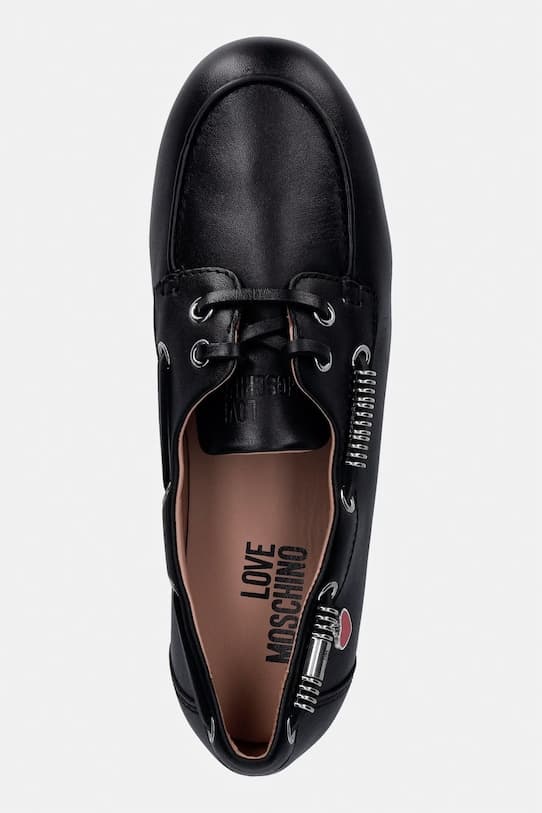Кожаные мокасины Love Moschino - фото 5