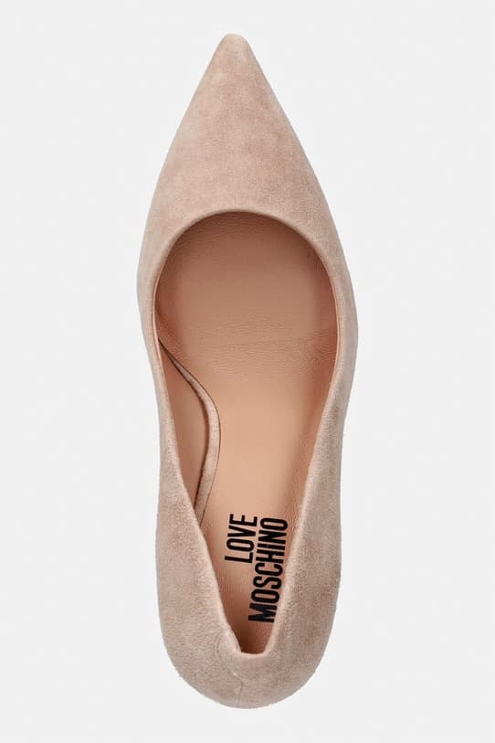 Замшевые туфли на высоком каблуке Love Moschino - фото 5