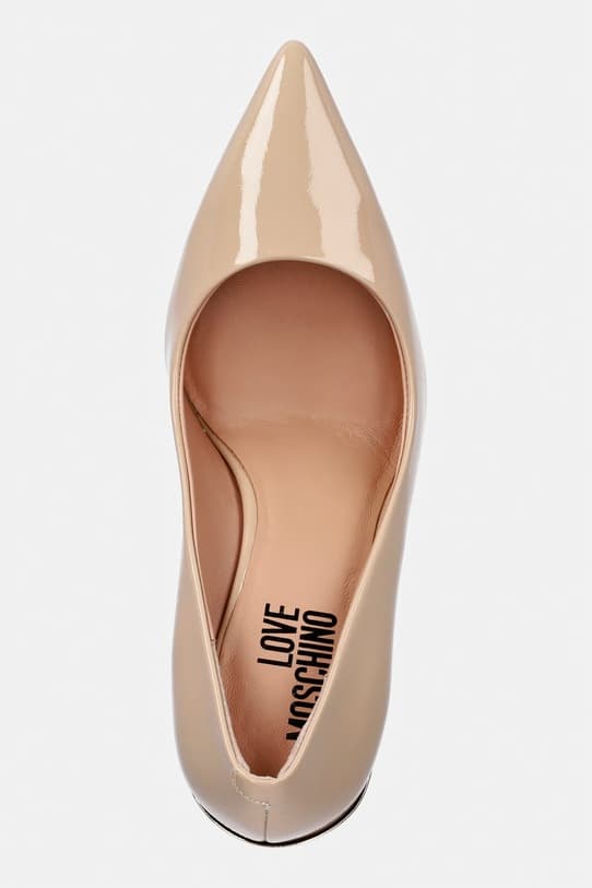 Кожаные туфли на высоком каблуке Love Moschino - фото 5