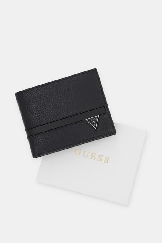 Кожаный кошелек Guess MONACO - фото 6