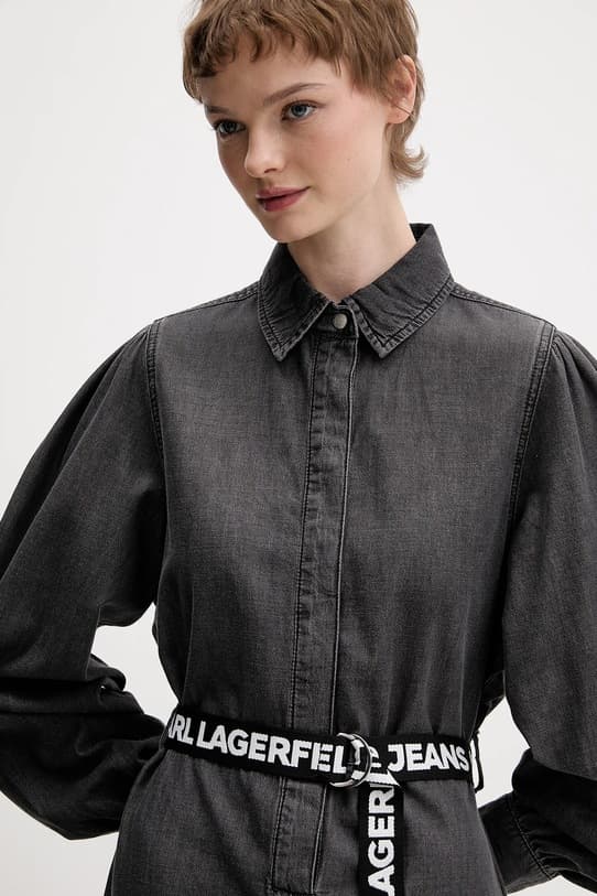 Джинсовое платье Karl Lagerfeld Jeans - фото 5